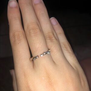 Elegant Gold and Silver Women’s Ring